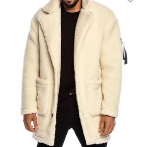 Men’s shearling coat/jacket size M new with tags